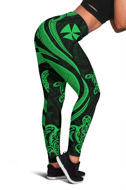 Wallis and Futuna Legging - Green Tentacle Turtle