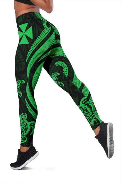 Wallis and Futuna Legging - Green Tentacle Turtle