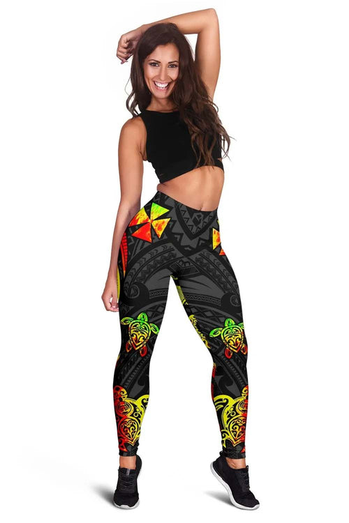 Wallis and Futuna Legging - Reggae Tentacle Turtle