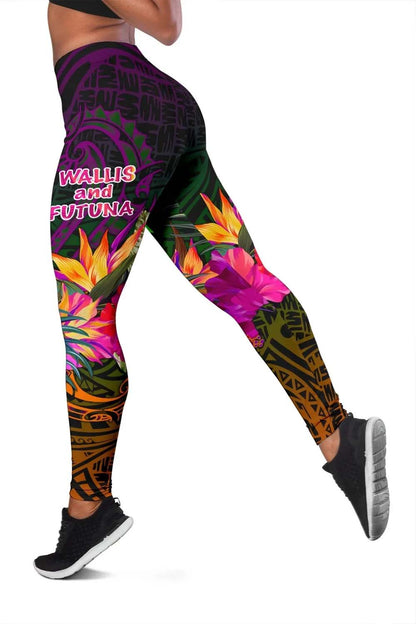 Wallis and Futuna  Legging - Summer Hibiscus