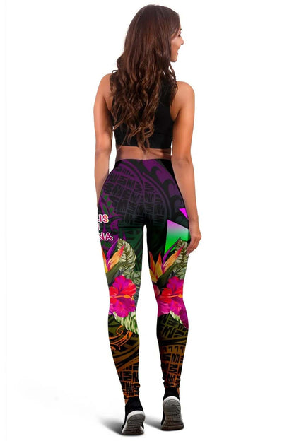 Wallis and Futuna  Legging - Summer Hibiscus