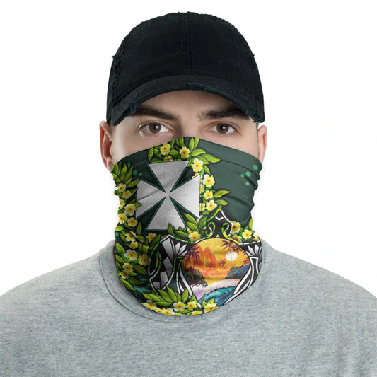 Wallis and Futuna Neck Gaiter - Ti Leaf Lei Turtle