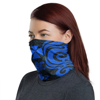 Wallis and Futuna Neck Gaiter - Turtle Tentacle Blue