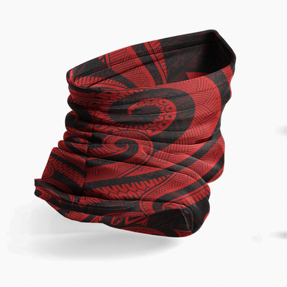 Wallis and Futuna Neck Gaiter - Turtle Tentacle Red