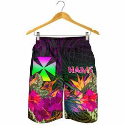Wallis and Futuna Personalised Men Shorts - Summer Hibiscus