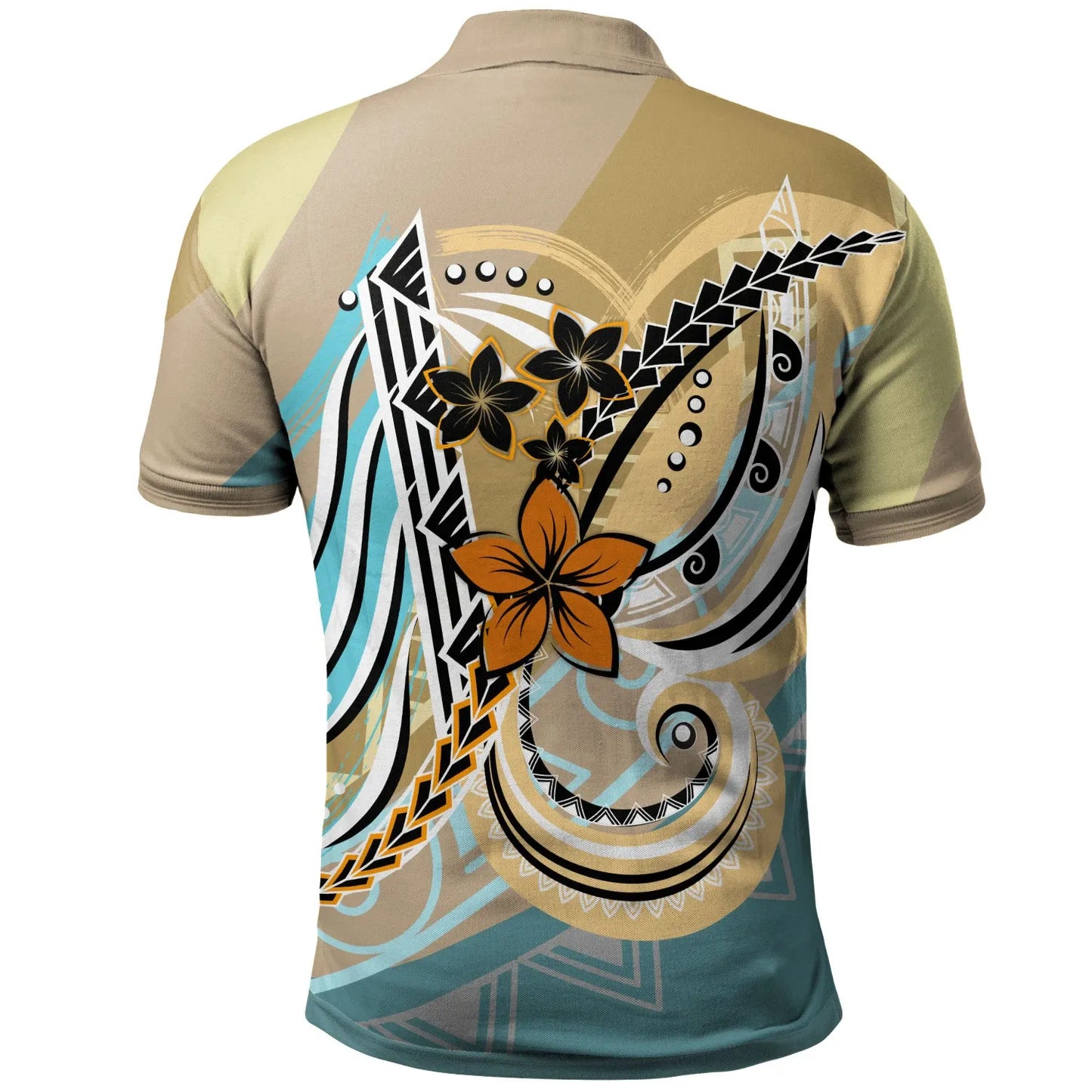 Wallis and Futuna Polo Shirt - Flower Ribons