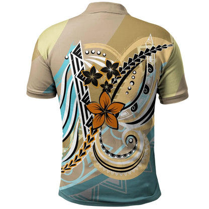 Wallis and Futuna Polo Shirt - Flower Ribons