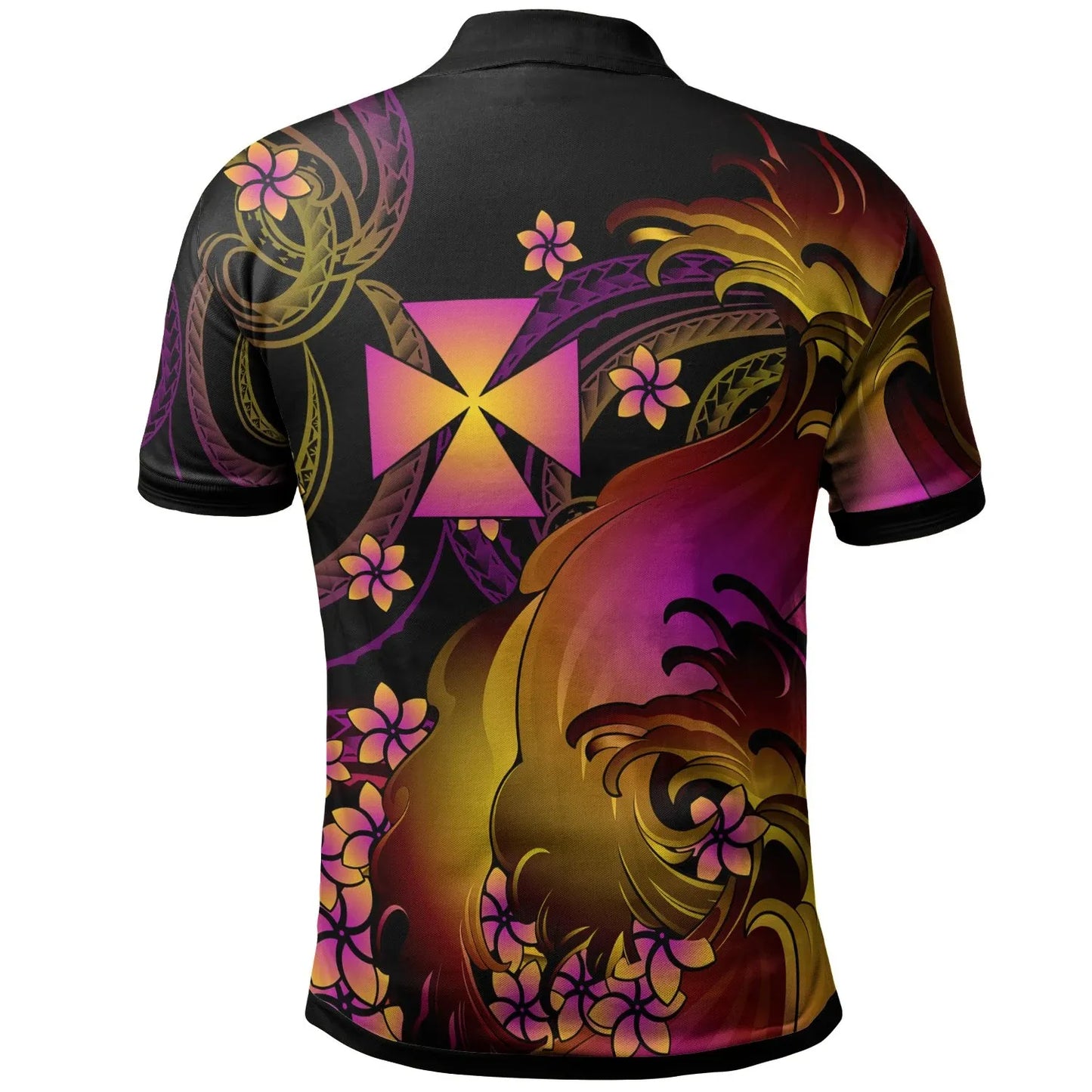 Wallis and Futuna Polo Shirt - Wallis and Futuna in wave