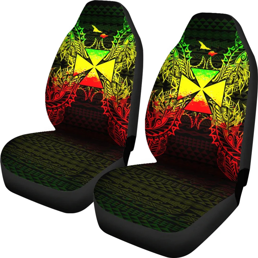 Wallis And Futuna Car Seat Cover - Wallis And Futuna Coat Of Arms Map Reggae
