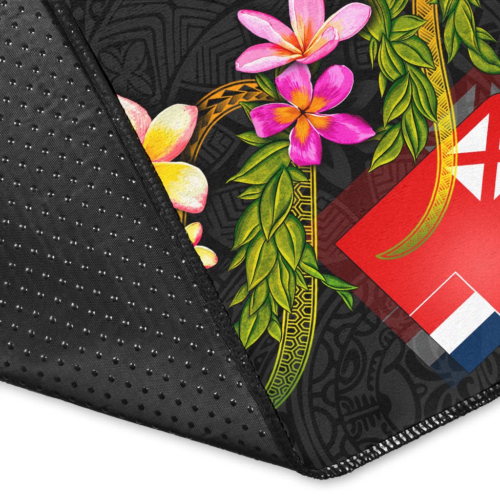 Wallis and Futuna Polynesian Area Rug - Plumeria Tribal