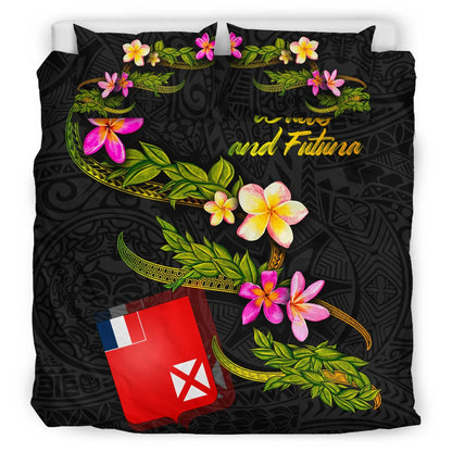 Wallis And Futuna Polynesian Bedding Set - Plumeria Tribal