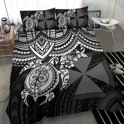 Wallis And Futuna Polynesian Duvet Cover Set - White Turtle