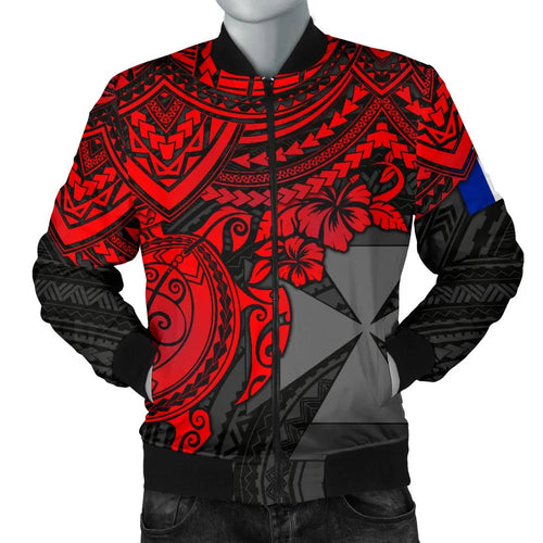 Wallis and Futuna Polynesian Bomber Jacket - Red Turtle