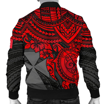 Wallis and Futuna Polynesian Bomber Jacket - Red Turtle