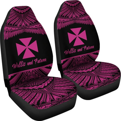 Wallis and Futuna Polynesian Car Seat Covers - Pride Pink Version