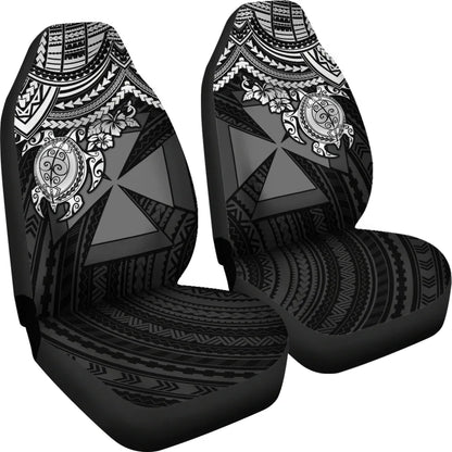Wallis And Futuna Car Seat Covers - Wallis And Futuna Coat Of Arms White Turtle