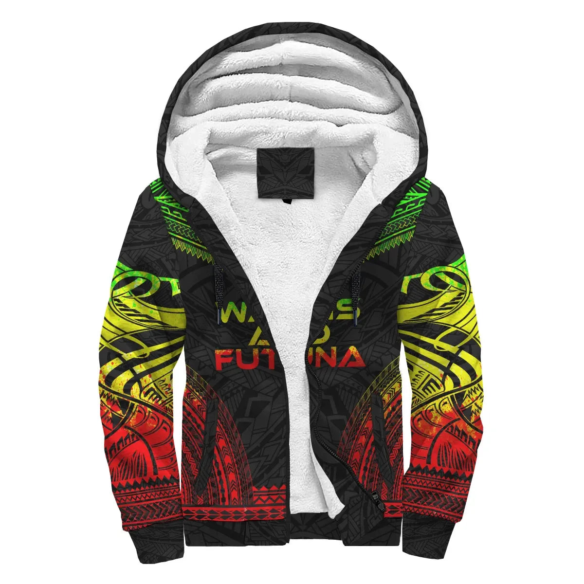 Wallis and Futuna Sherpa Hoodie - Polynesian Chief Reggae Version