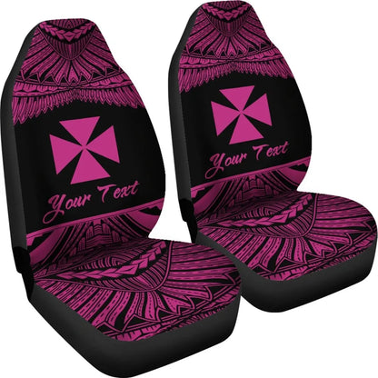 Wallis and Futuna Polynesian Custom Personalised Car Seat Covers - Pride Pink Version