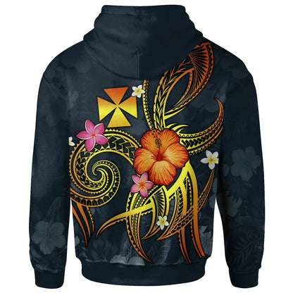 Wallis and Futuna Polynesian Hoodie - Legend of Wallis and Futuna (Blue)