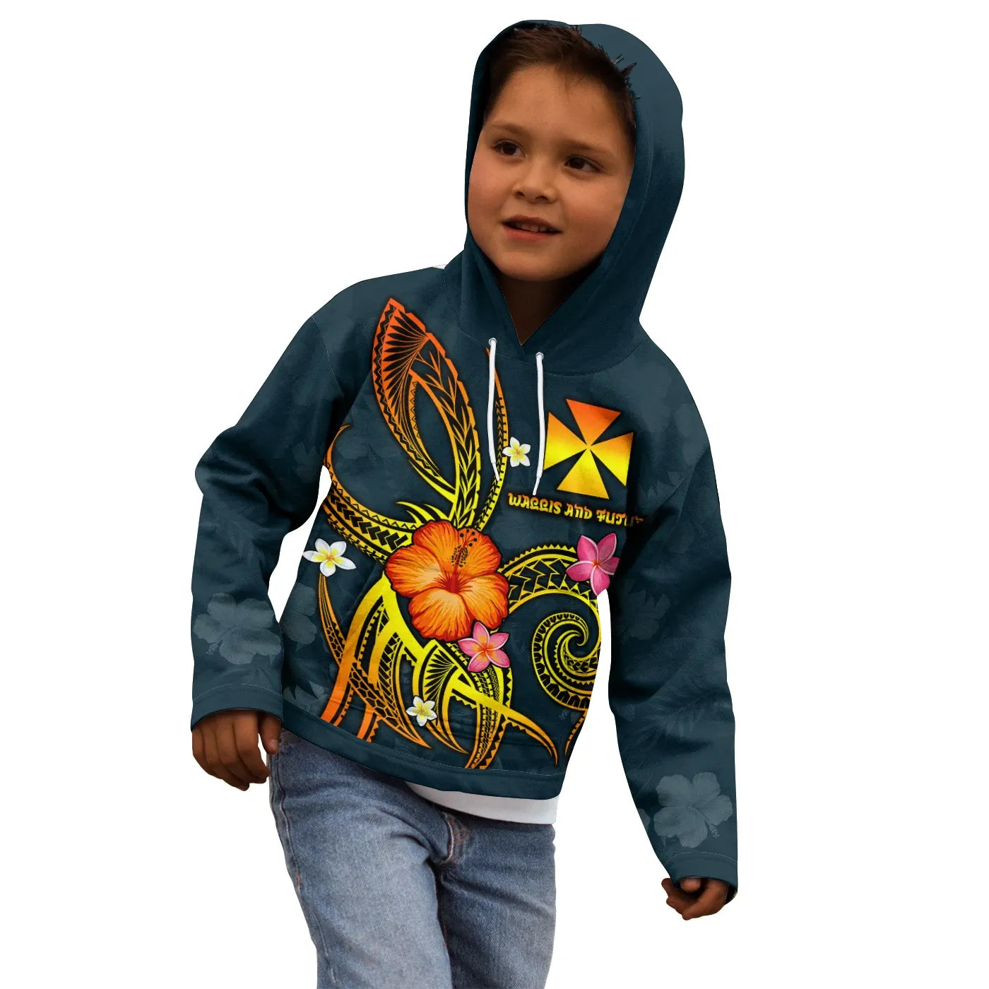 Wallis and Futuna Polynesian Hoodie - Legend of Wallis and Futuna (Blue)