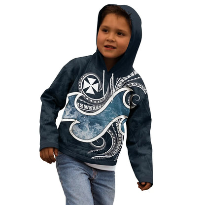 Wallis and Futuna Polynesian Hoodie - Ocean Style