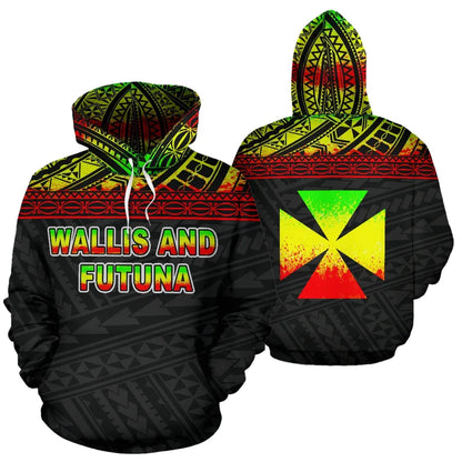 Wallis And Futuna Polynesian Hoodie Reggae