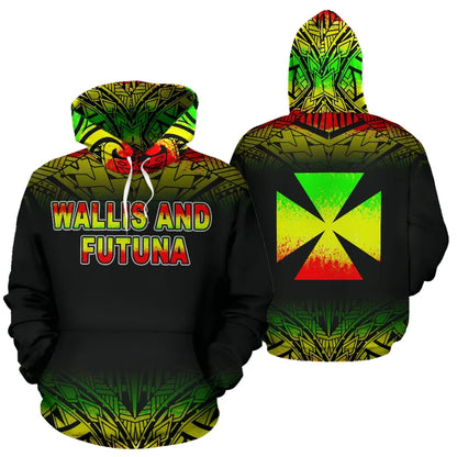 Wallis And Futuna Polynesian Hoodie - Reggae Frog