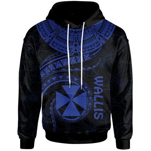 Wallis and Futuna Polynesian Hoodie - Wallis and Futuna Waves (Blue)
