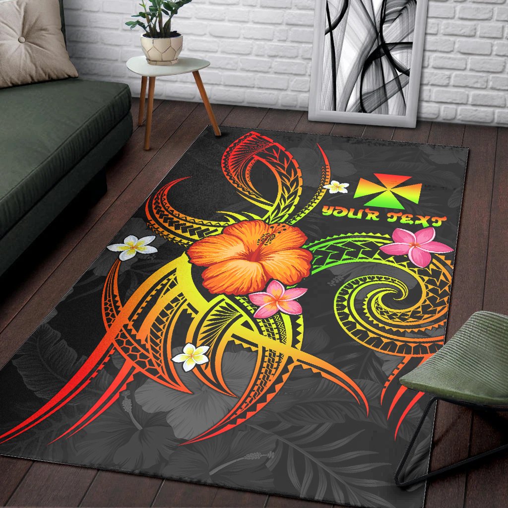 Wallis and Futuna Polynesian Personalised Area Rug - Legend of Wallis and Futuna (Reggae)