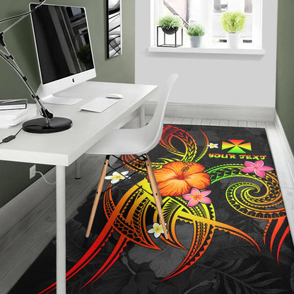 Wallis and Futuna Polynesian Personalised Area Rug - Legend of Wallis and Futuna (Reggae)