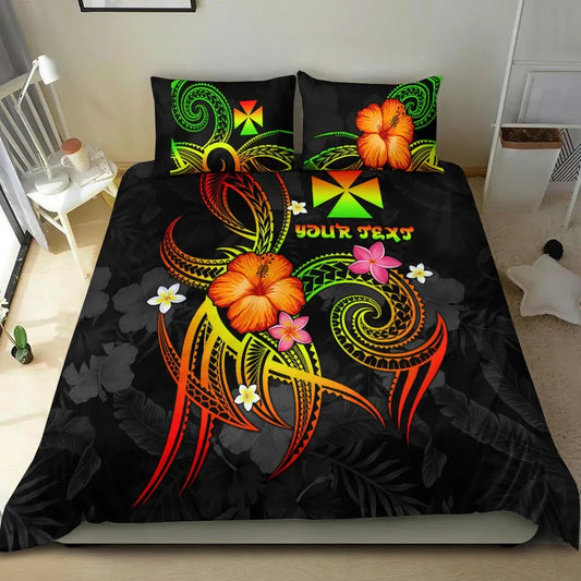 Wallis And Futuna Polynesian Personalised Bedding Set - Legend Of Wallis And Futuna (Reggae)