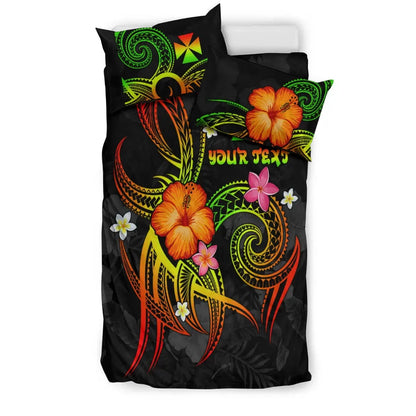 Wallis And Futuna Polynesian Personalised Bedding Set - Legend Of Wallis And Futuna (Reggae)