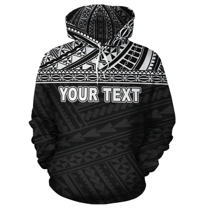 Wallis and Futuna Polynesian Personalised Custom Hoodie Black