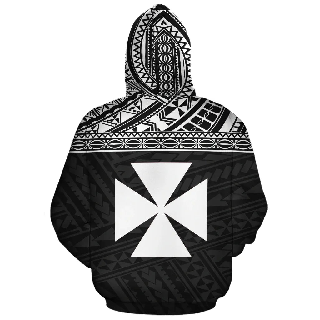 Wallis and Futuna Polynesian Personalised Custom Hoodie Black