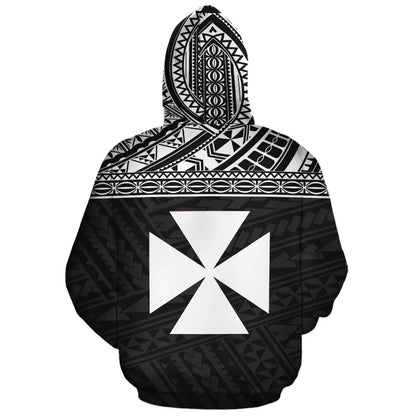 Wallis and Futuna Polynesian Personalised Custom Hoodie Black