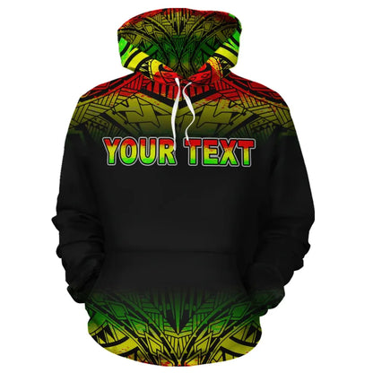 Wallis and Futuna Polynesian Personalised Custom Hoodie - Reggae Frog