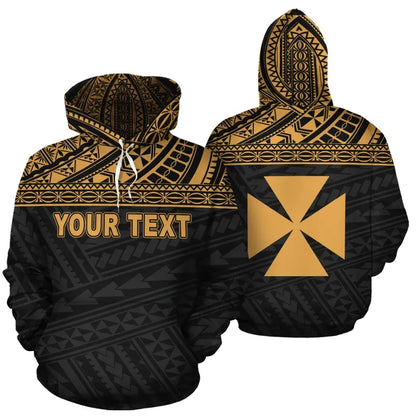 Wallis and Futuna Polynesian Personalised Custom Hoodie Yellow