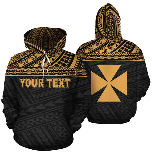 Wallis and Futuna Polynesian Personalised Custom Hoodie Yellow