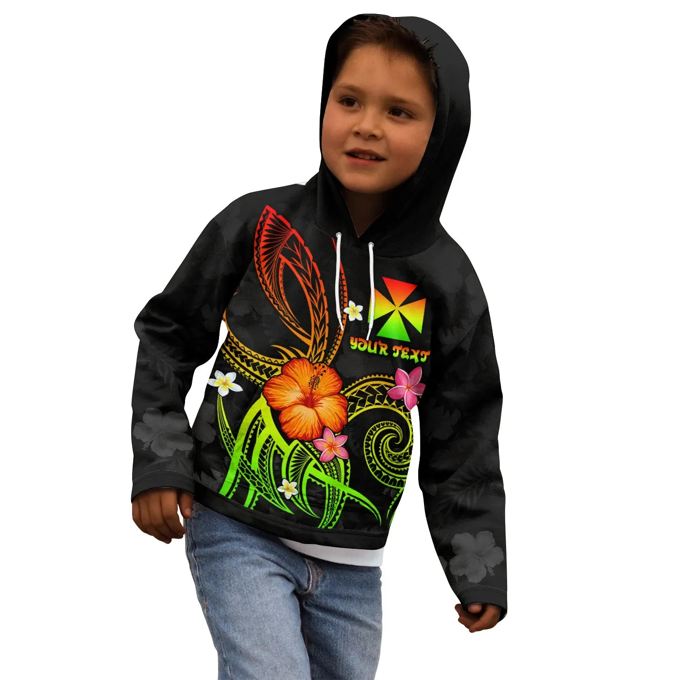 Wallis and Futuna Polynesian Personalised Hoodie - Legend of Wallis and Futuna (Reggae)
