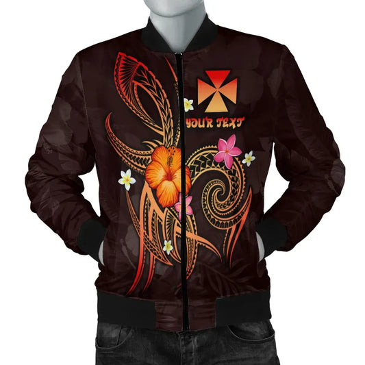 Wallis and Futuna Polynesian Personalised Bomber Jacket - Legend of Wallis and Futuna (Red)