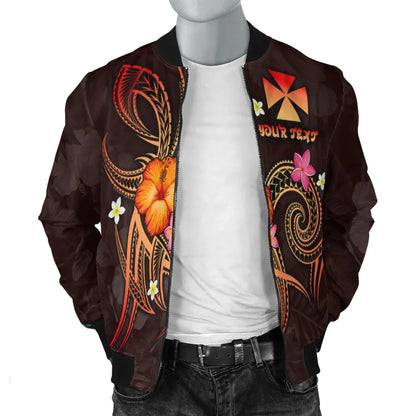 Wallis and Futuna Polynesian Personalised Bomber Jacket - Legend of Wallis and Futuna (Red)