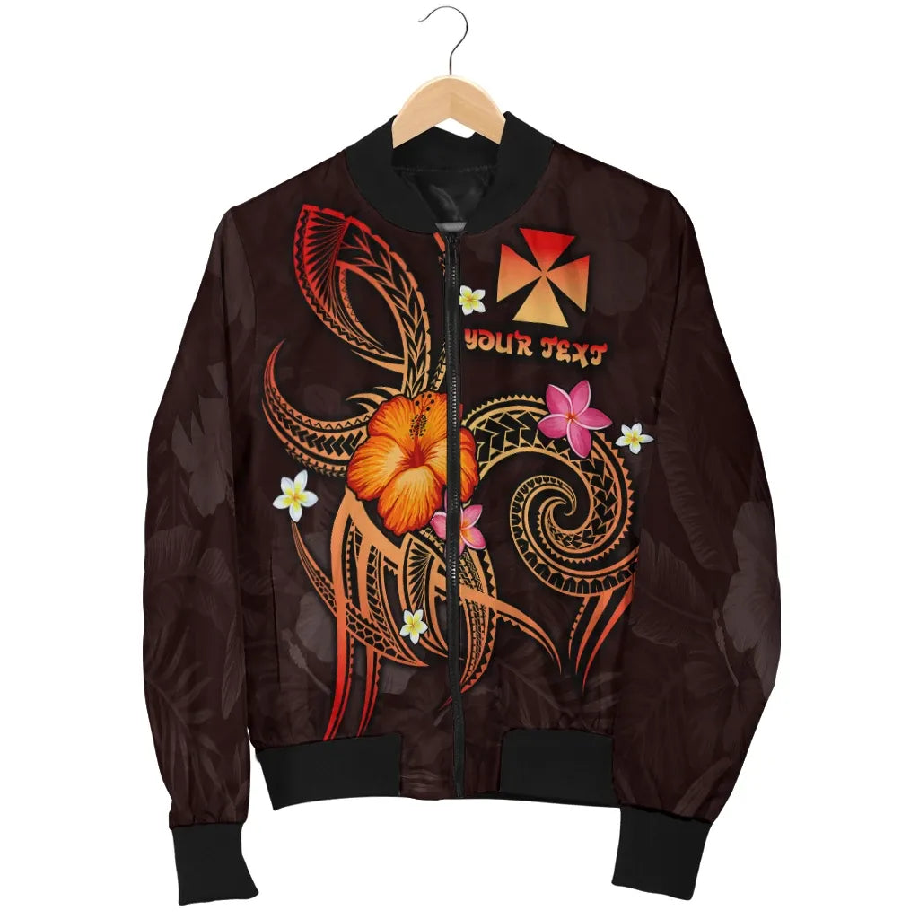 Wallis and Futuna Polynesian Personalised Bomber Jacket - Legend of Wallis and Futuna (Red)