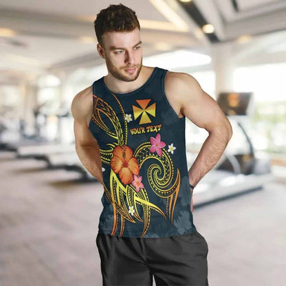 Wallis and Futuna Polynesian Personalised Men Tank Top - Legend of Wallis and Futuna (Blue)
