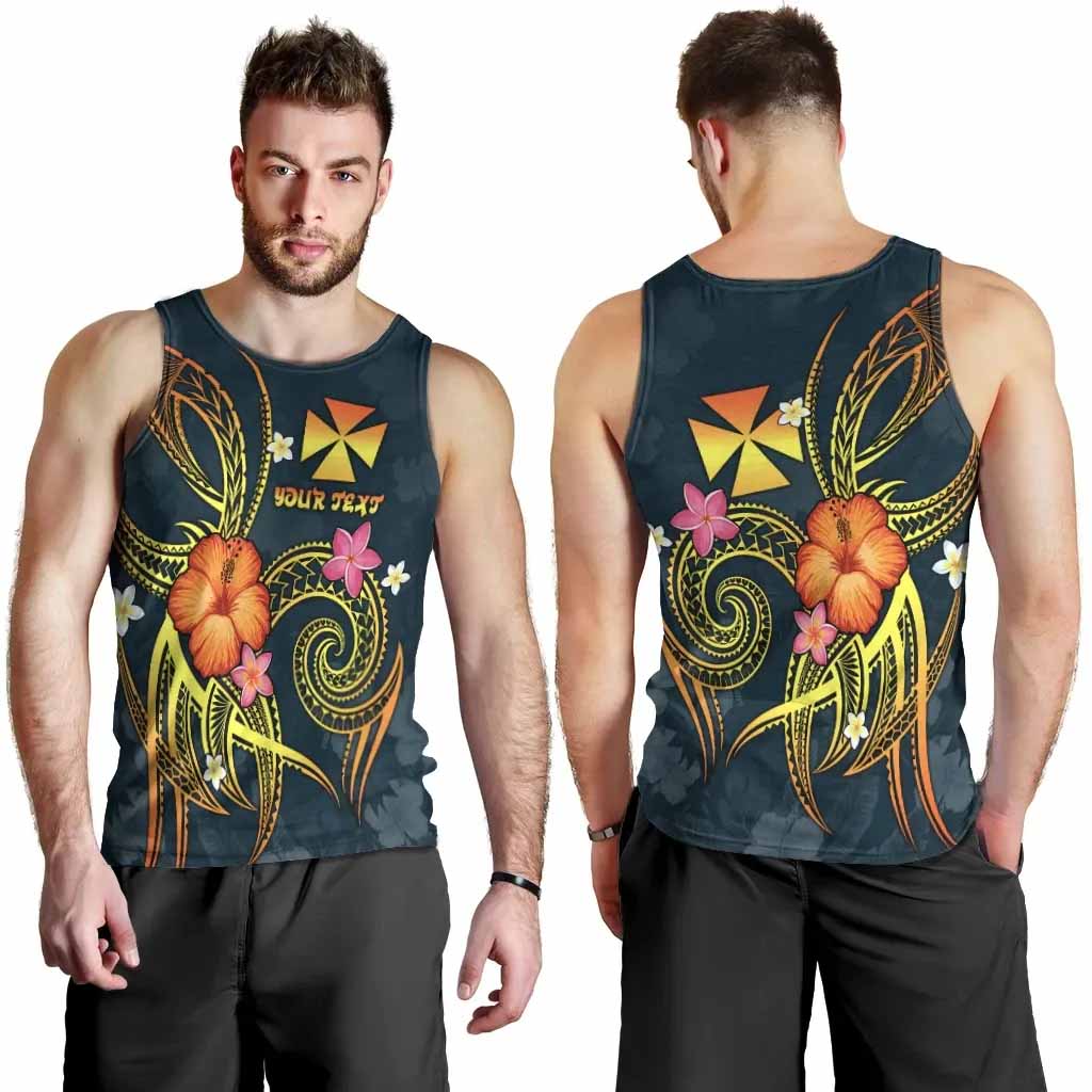 Wallis and Futuna Polynesian Personalised Men Tank Top - Legend of Wallis and Futuna (Blue)
