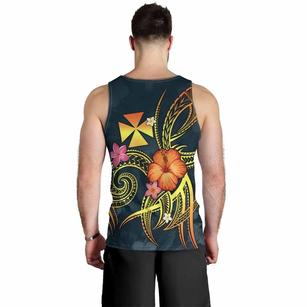 Wallis and Futuna Polynesian Personalised Men Tank Top - Legend of Wallis and Futuna (Blue)