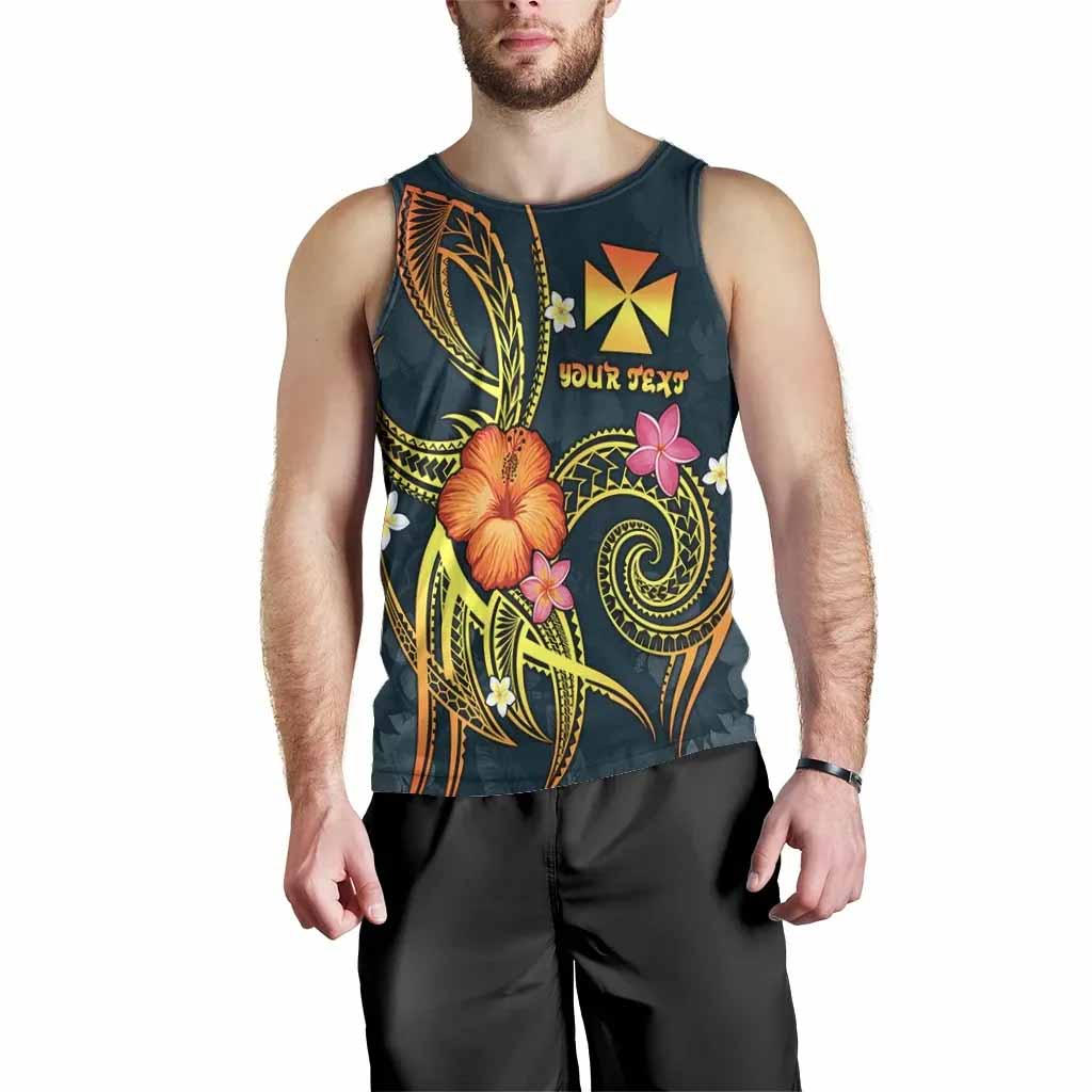 Wallis and Futuna Polynesian Personalised Men Tank Top - Legend of Wallis and Futuna (Blue)