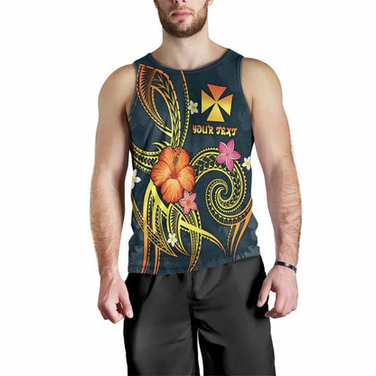 Wallis and Futuna Polynesian Personalised Men Tank Top - Legend of Wallis and Futuna (Blue)