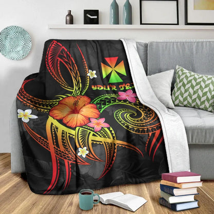 Wallis and Futuna Polynesian Personalised Premium Blanket - Legend of Wallis and Futuna (Reggae)