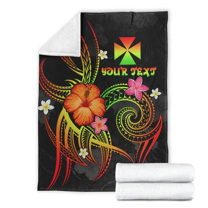 Wallis and Futuna Polynesian Personalised Premium Blanket - Legend of Wallis and Futuna (Reggae)