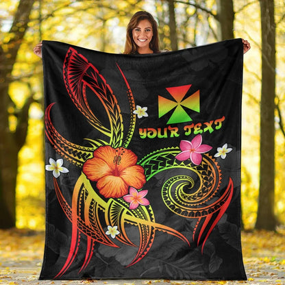 Wallis and Futuna Polynesian Personalised Premium Blanket - Legend of Wallis and Futuna (Reggae)
